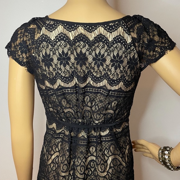 Vintage Milly 60’s black lace flutter sleeve dress - Picture 9 of 13